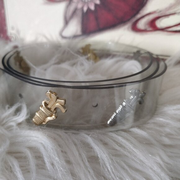 Daily Brand Clear PVC Belt Golf Bag Studs Gold Silver Transparent Y2K Style - Picture 3 of 10